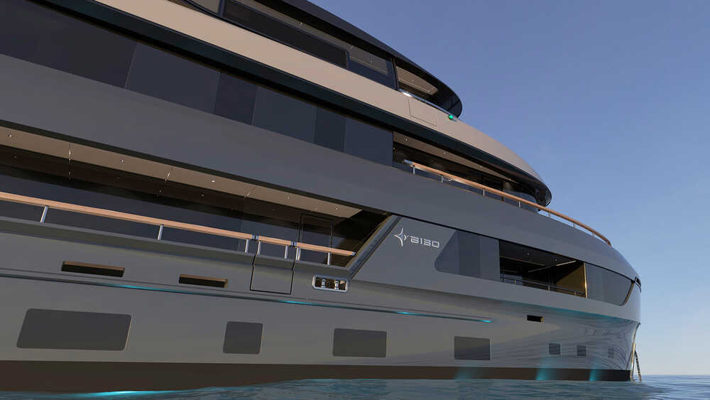 Exterior in dark grey color