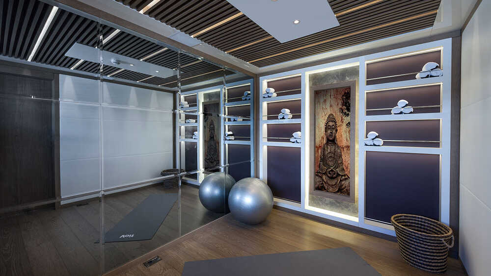 Gym on the upper deck
