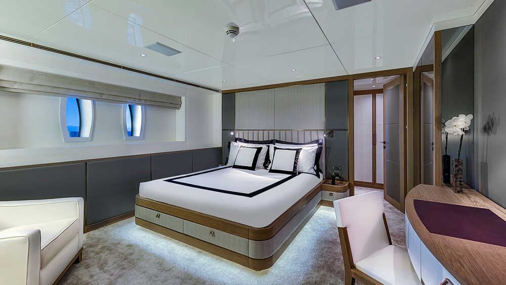 Guest VIP cabin on the lower deck starboard side 