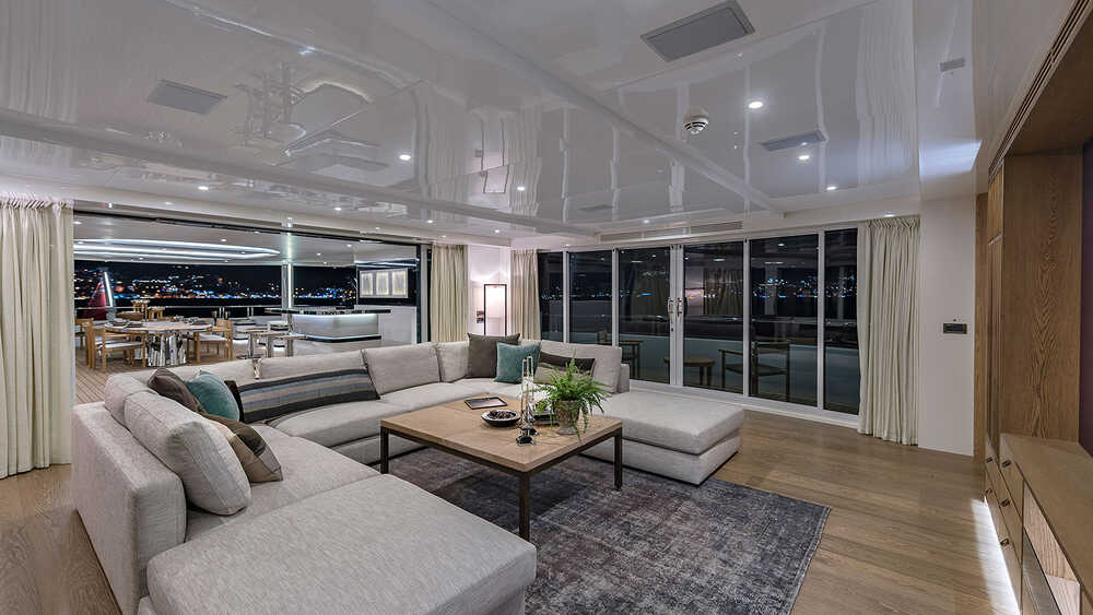 Salon on the upper deck