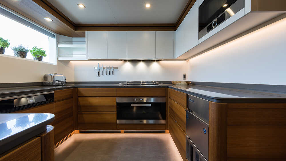 Galley on main deck