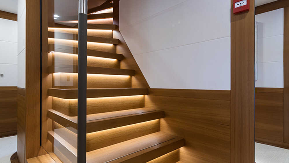 Lower deck staircase