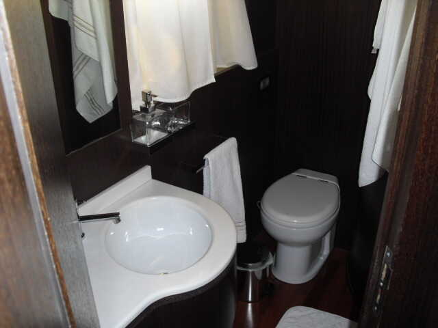Bathroom in owner's cabin