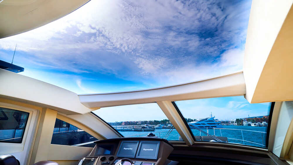 Three-stage automatic sliding roof