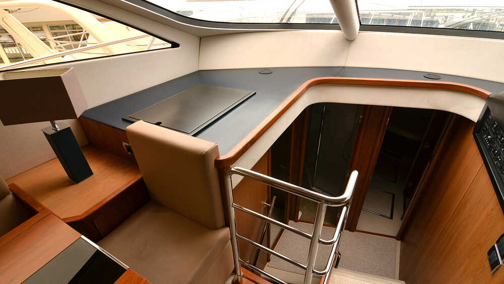 Stairs to the lower deck