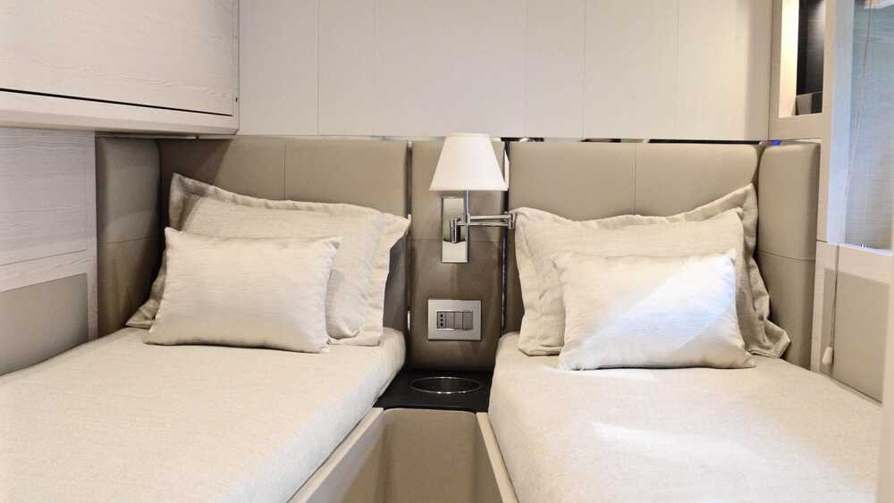 Guest cabin on starboard side