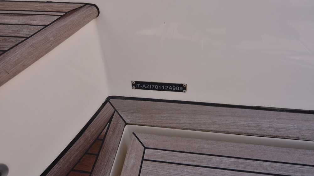 Stairs on the flybridge