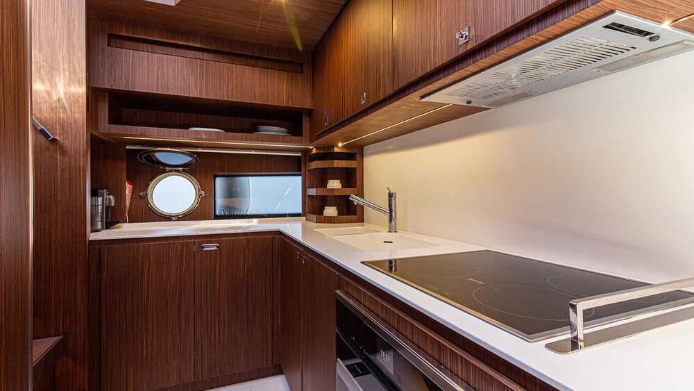 Galley on lower deck