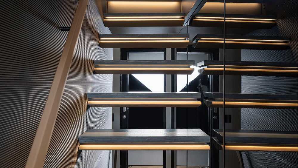 Stairs to main deck