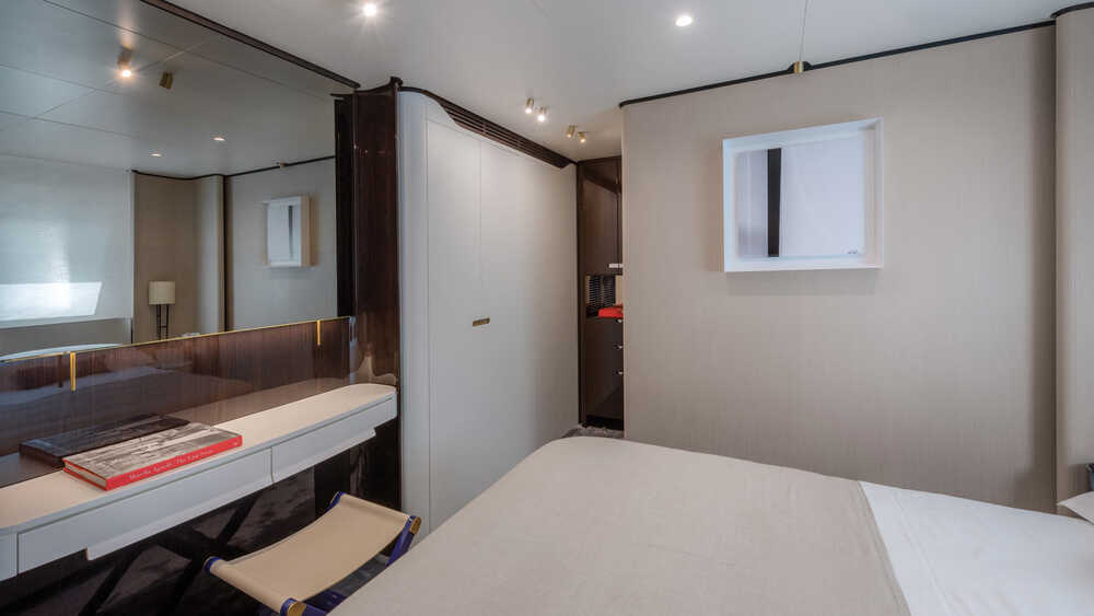 VIP cabin on the port side