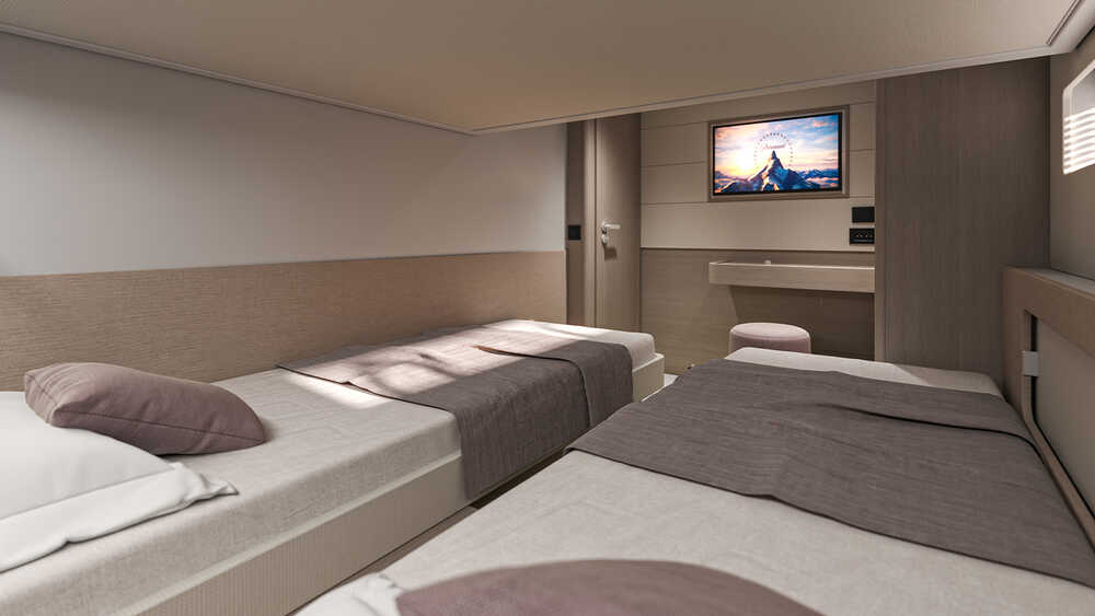 Guest cabin with two singles
