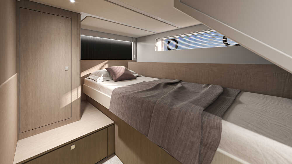 Guest cabin with single bed