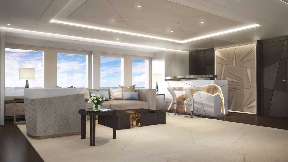 Salon on the upper deck
