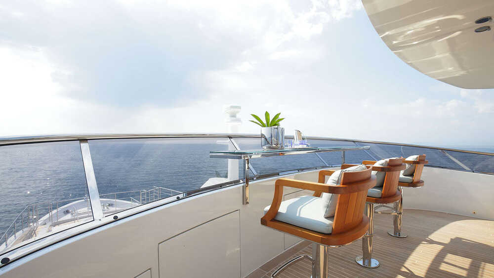 Bar on sundeck