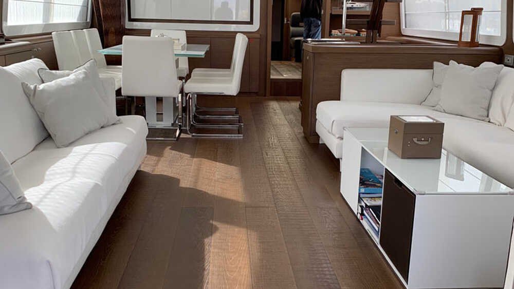 The salon on the main deck