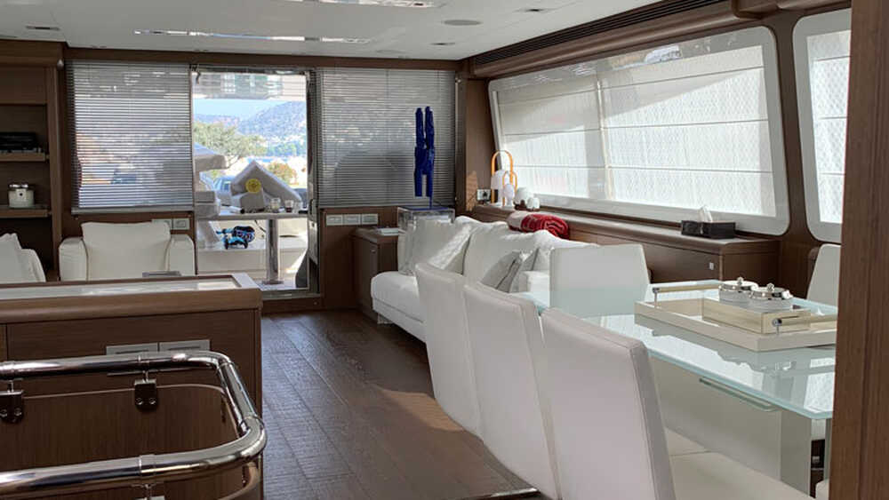 The salon on the main deck