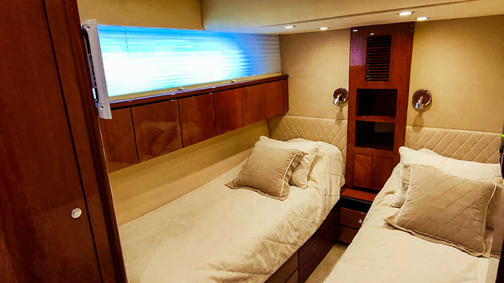Guest cabin on starboard side
