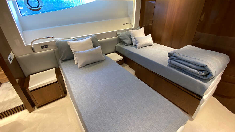 Guest cabin on lower deck