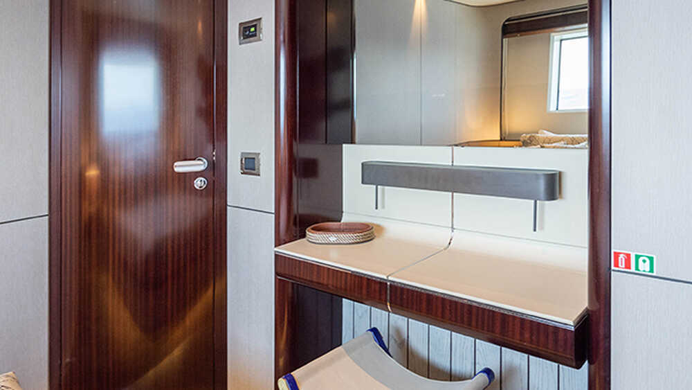 VIP cabin on port side lower deck