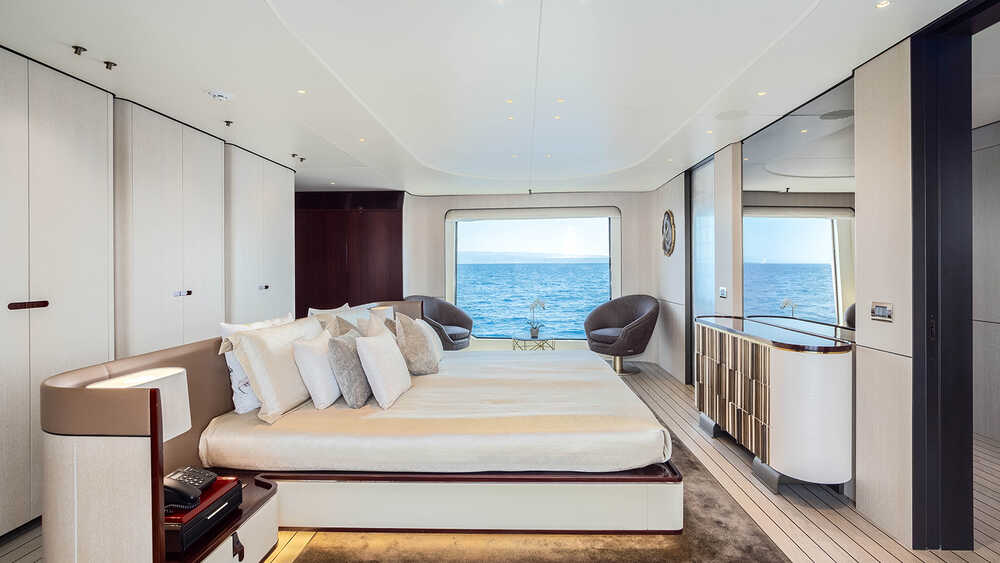 Owner's cabin on main deck