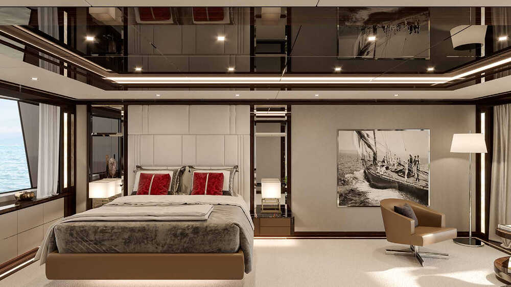 Owner's cabin on main deck