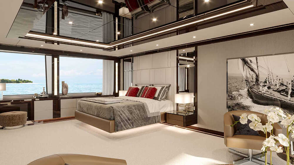 Owner's cabin on main deck