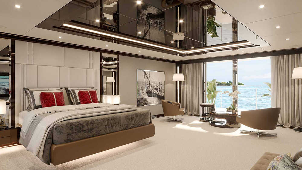 Owner's cabin on main deck