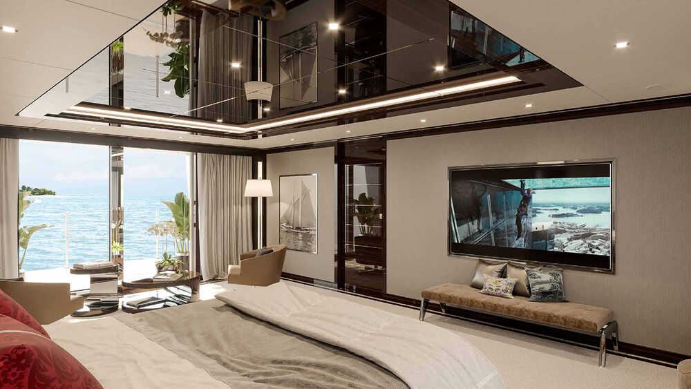 Owner's cabin on main deck