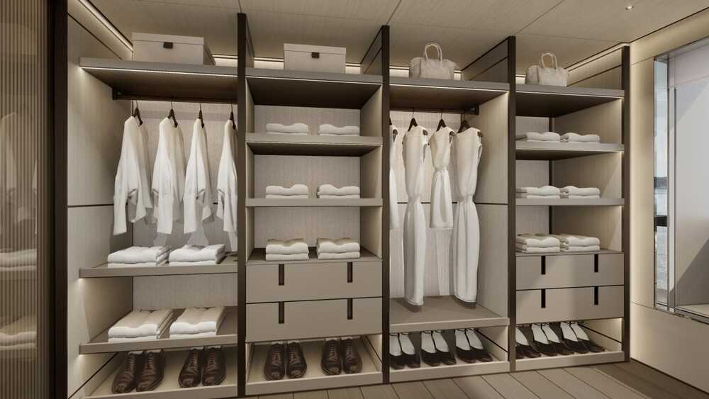 Master cabin wardrobe
