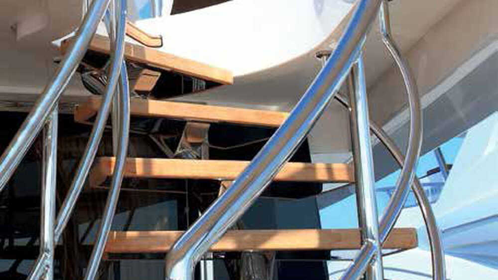 Stairs to upper deck