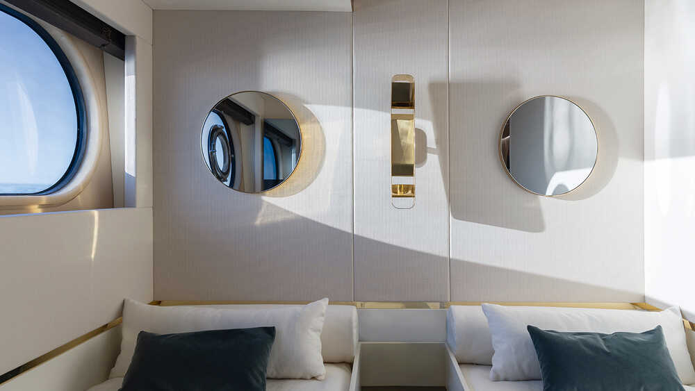 Guest cabin on starboard side