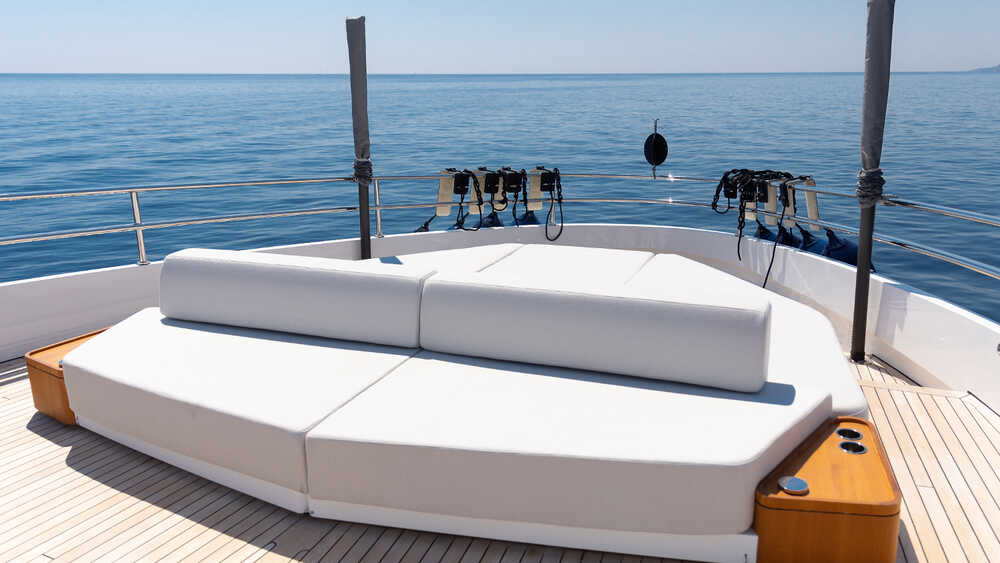 Lounge area on bow