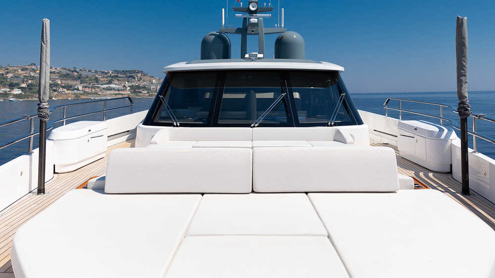 Lounge area on bow