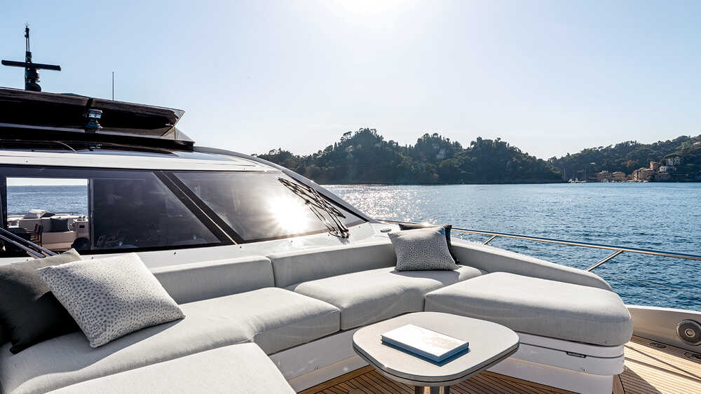 Lounge area on bow