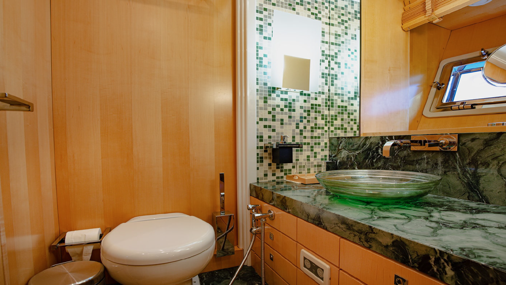 Twin cabin bathroom