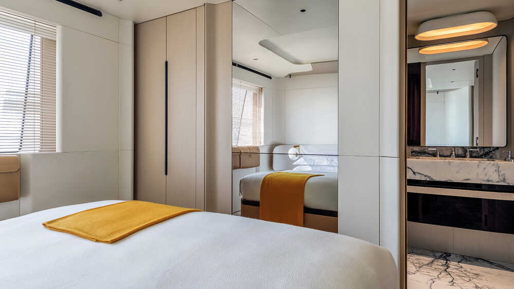 Guest cabin on lower deck