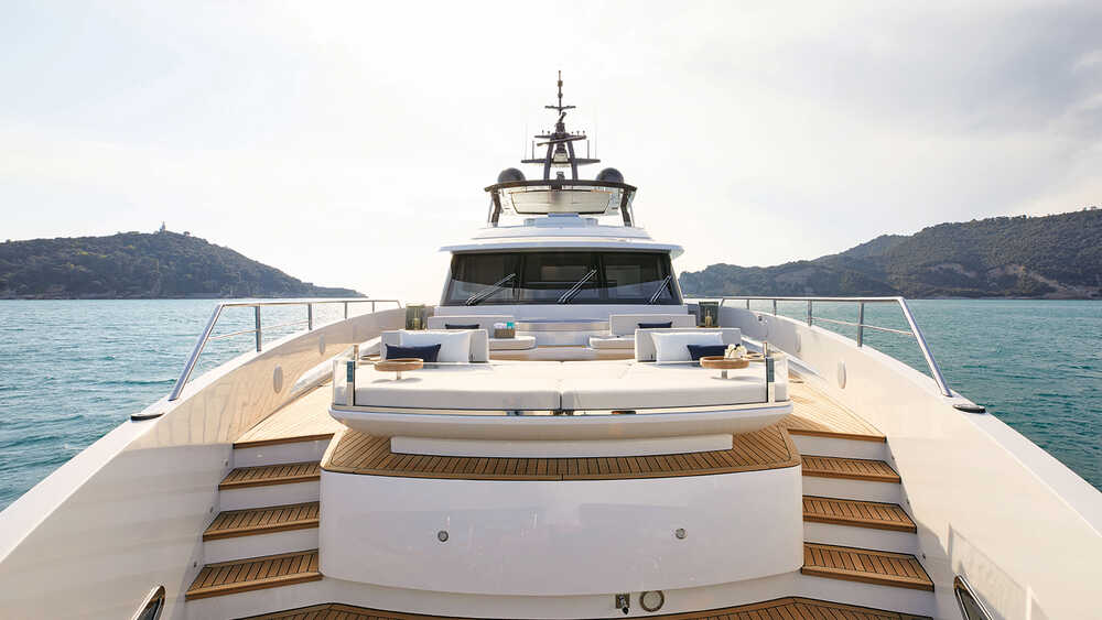 Lounge area on bow