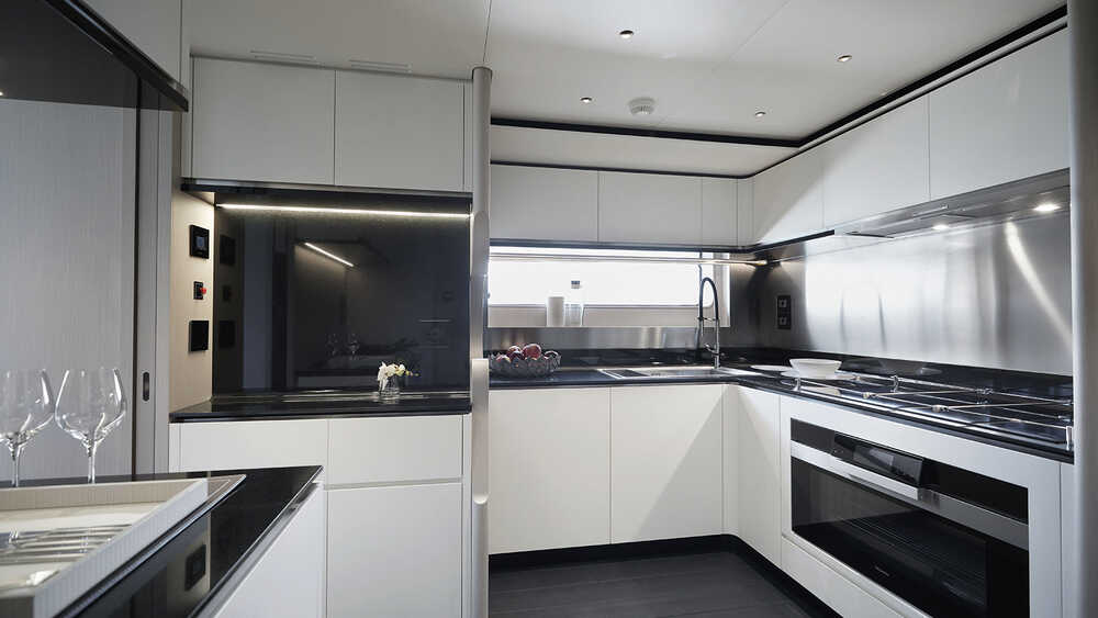 Galley on upper deck