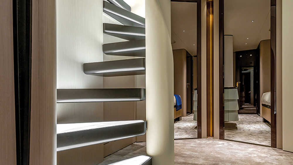 Lobby on the lower deck