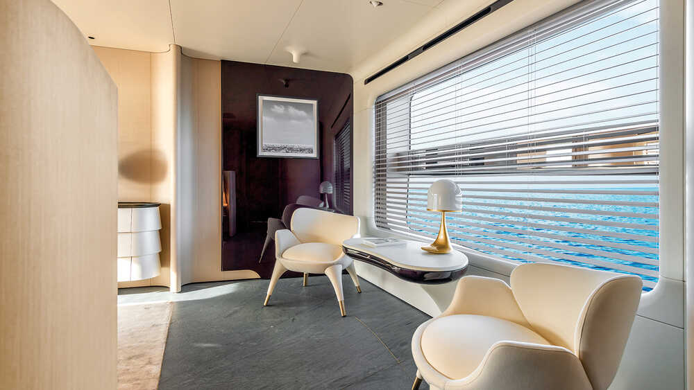 Owner's cabin on the main deck