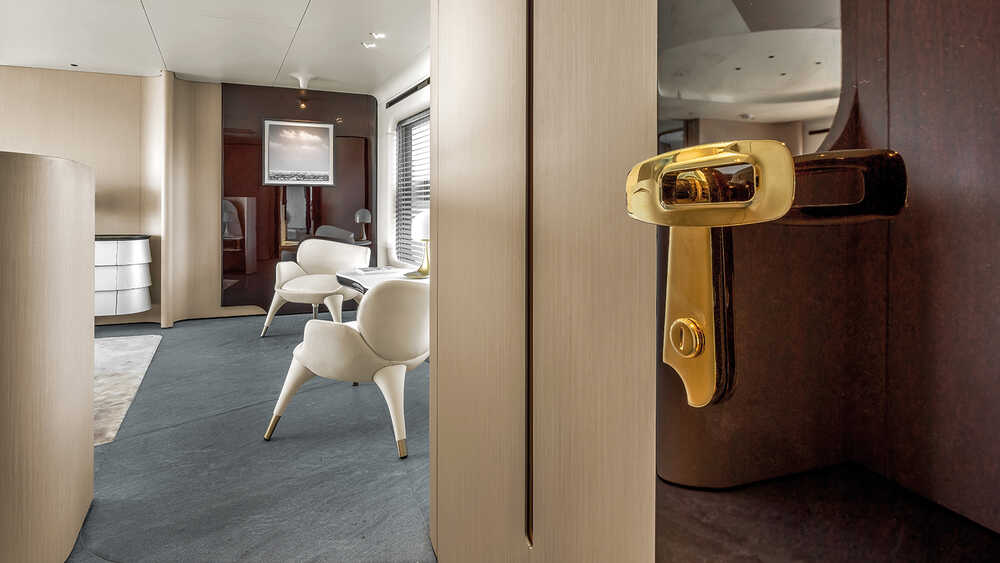 Owner's cabin on the main deck