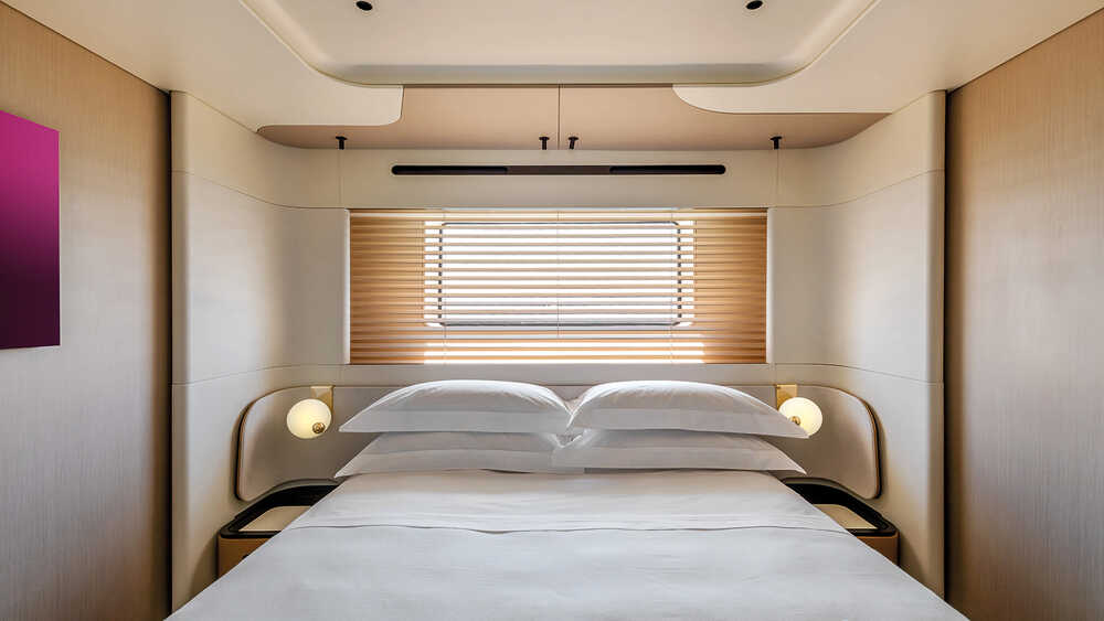 VIP cabin on port side on lower deck