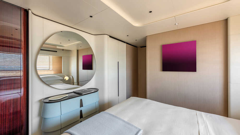 VIP cabin on port side on lower deck