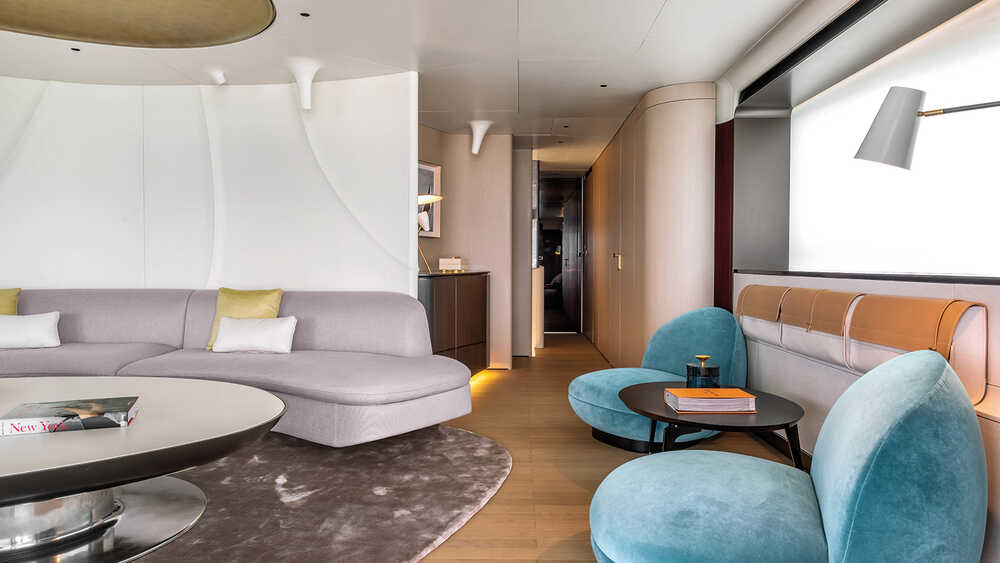 Salon on the upper deck