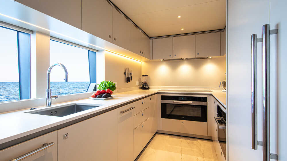 Galley on the main deck
