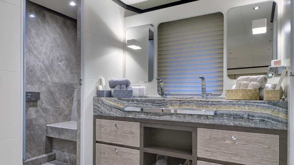 Bathroom in master cabin