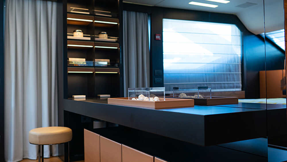 Master cabin on main deck
