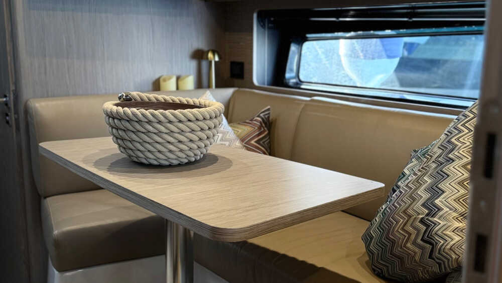Dining area on lower deck