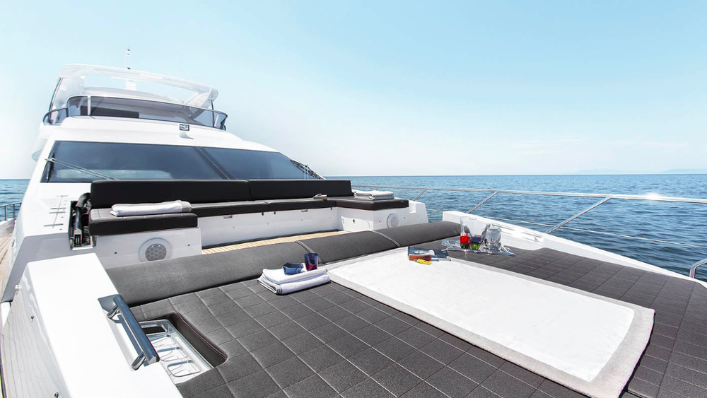 Lounge area on bow