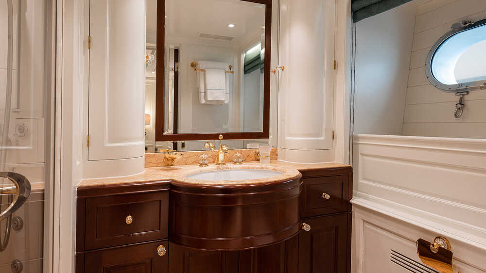 Guest cabin bathroom